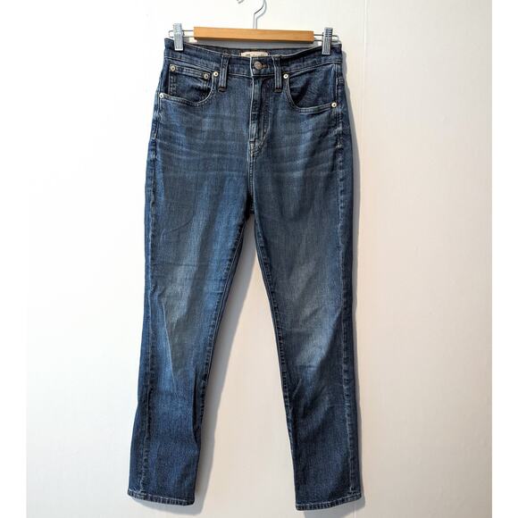Madewell High Rise Slim Boy Jean Eco Edition Size 26 Medium Wash - Picture 2 of 8